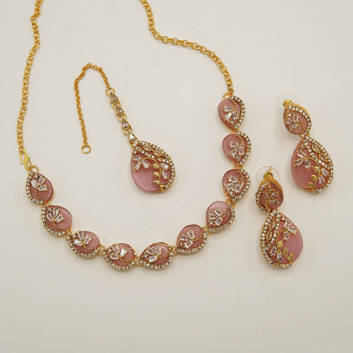 A.D Inspired Egyptian Zircone Tappers Necklace Set - tlmjewels