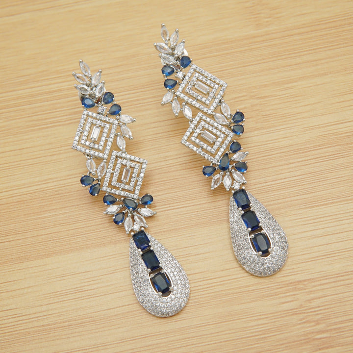 American Diamond Long Earrings - tlmjewels