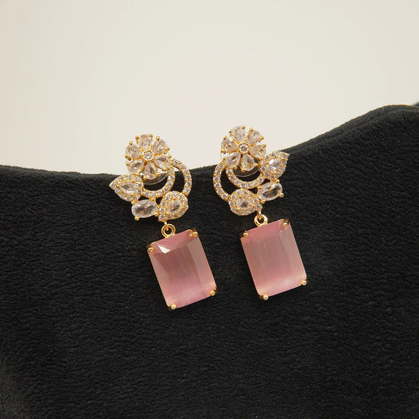 American Diamonds Doublets Studs Style Earring - tlmjewels