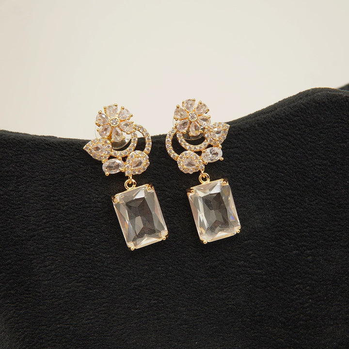 American Diamonds Doublets Studs Style Earring - tlmjewels