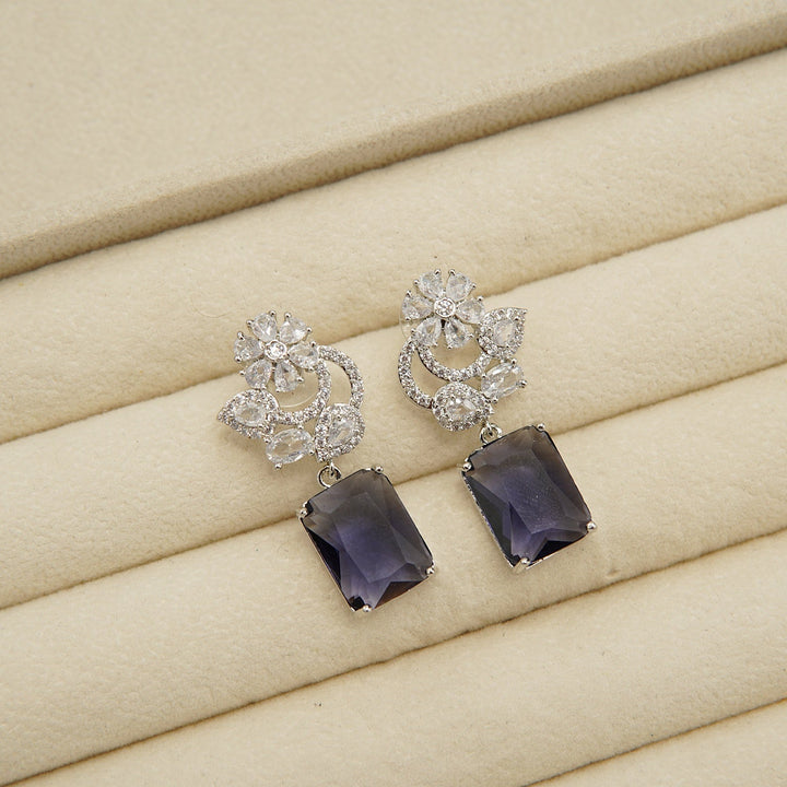 American Diamonds Doublets Studs Style Earring - tlmjewels
