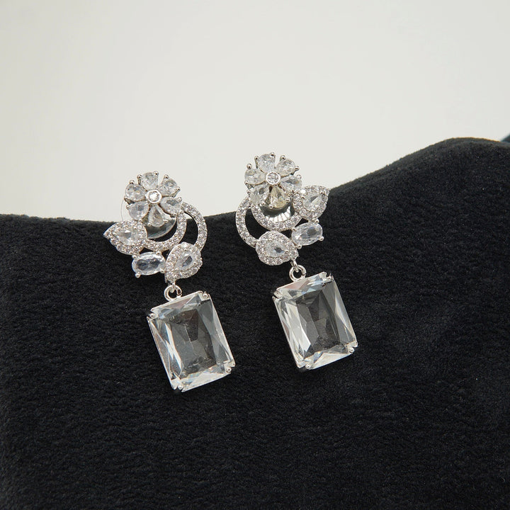 American Diamonds Doublets Studs Style Earring - tlmjewels