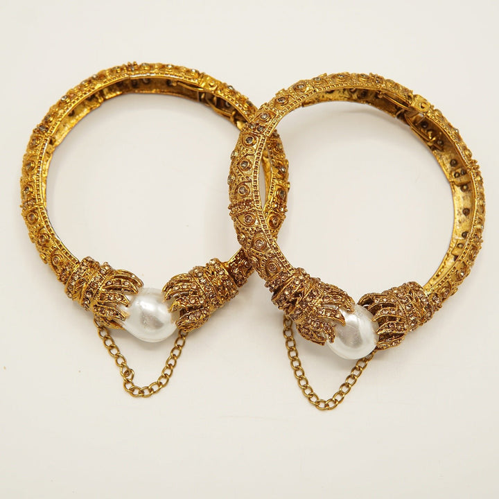 Antique Mother Of Pearl Bangles - tlmjewels