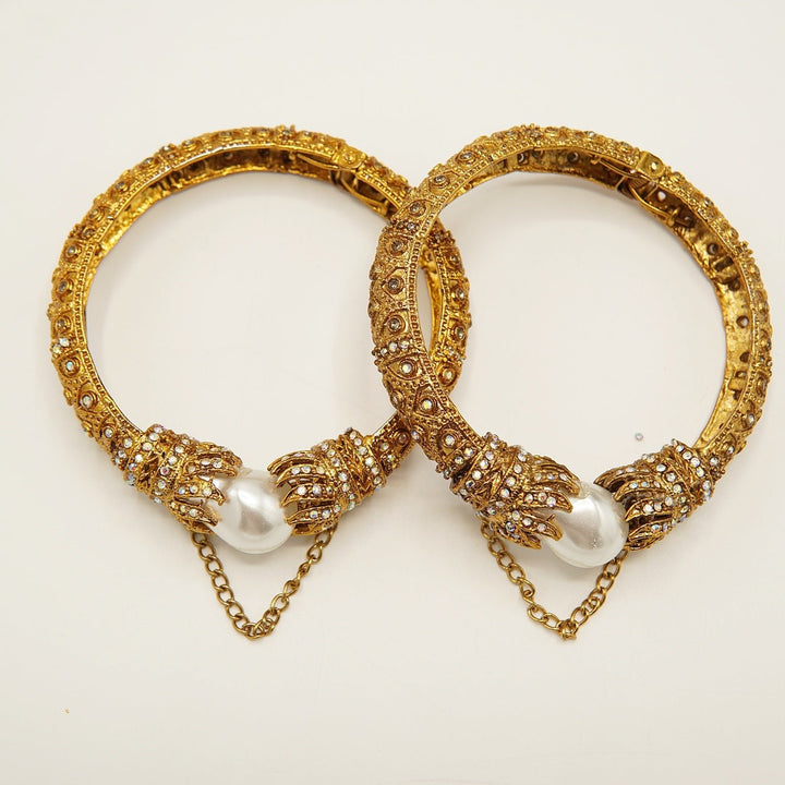 Antique Mother Of Pearl Bangles - tlmjewels