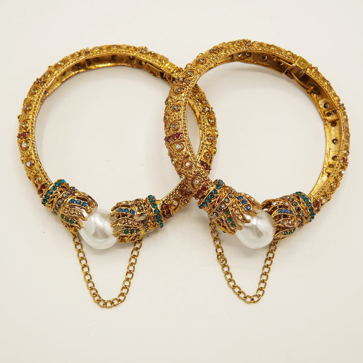 Antique Mother Of Pearl Bangles - tlmjewels