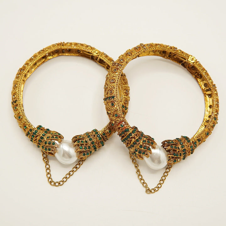 Antique Mother Of Pearl Bangles - tlmjewels