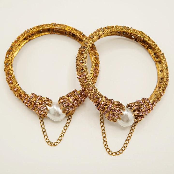 Antique Mother Of Pearl Bangles - tlmjewels