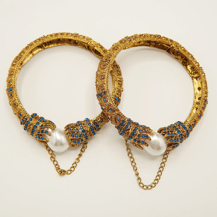 Antique Mother Of Pearl Bangles - tlmjewels