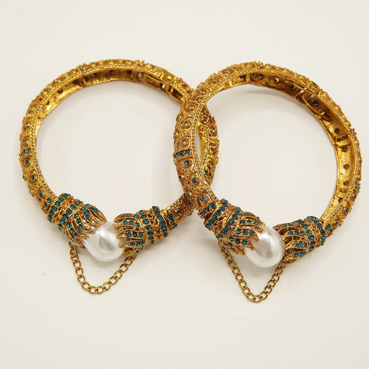 Antique Mother Of Pearl Bangles - tlmjewels