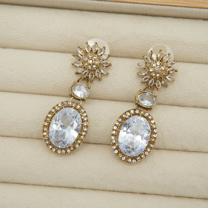 Antique Tone Egyptian Earrings - tlmjewels