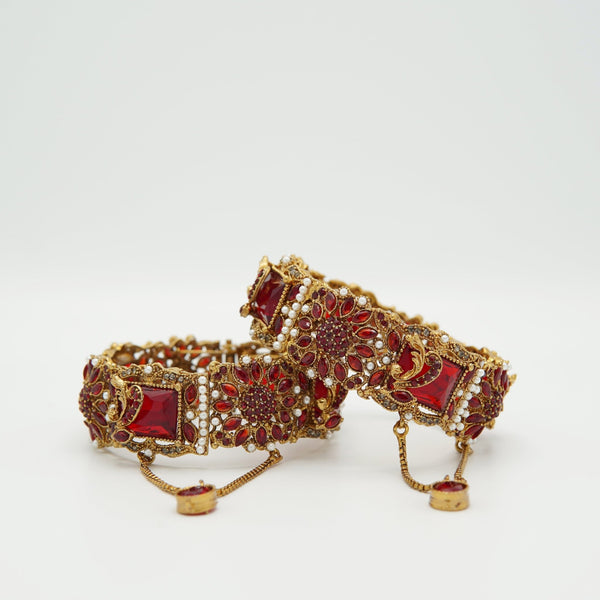 Antique Turkish Look Dazzling Kara Pair - tlmjewels