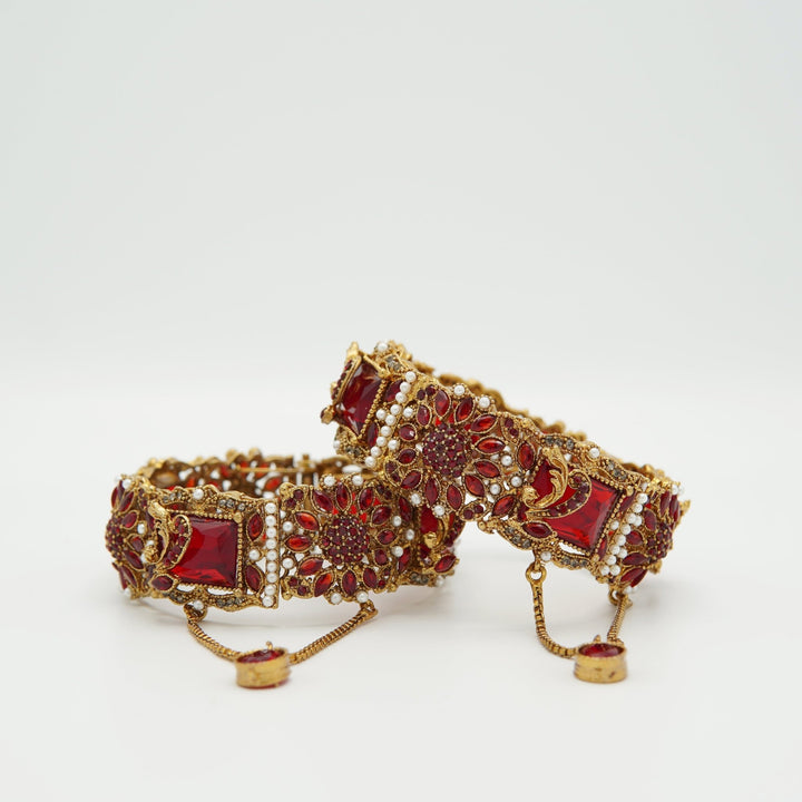 Antique Turkish Look Dazzling Kara Pair - tlmjewels