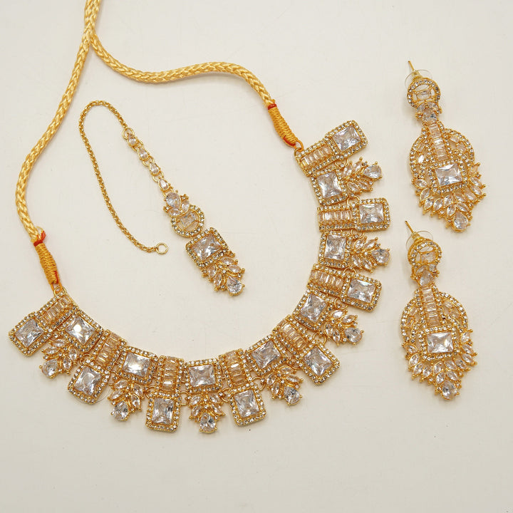 Blossom Zircones Gems Necklace Set - tlmjewels