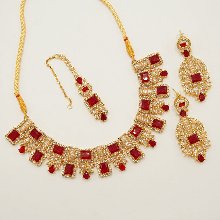 Blossom Zircones Gems Necklace Set - tlmjewels