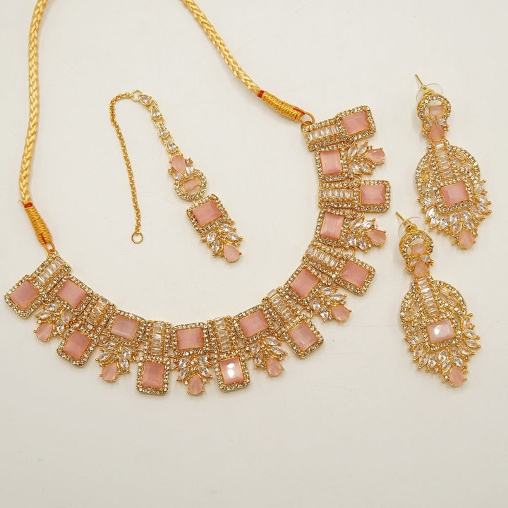 Blossom Zircones Gems Necklace Set - tlmjewels