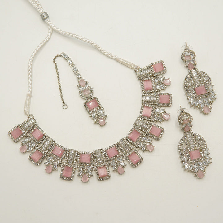 Blossom Zircones Gems Necklace Set - tlmjewels