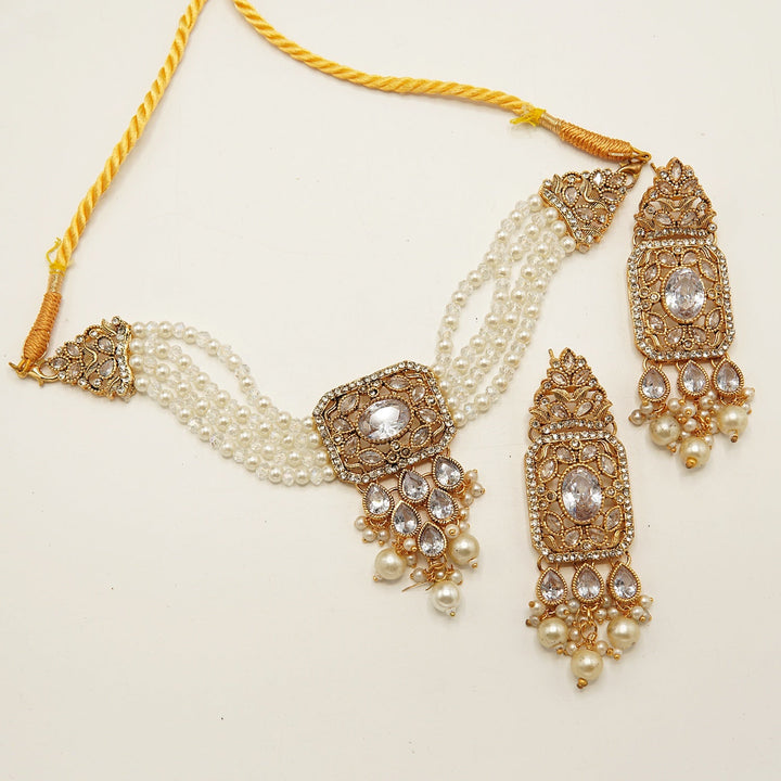 Classic Polki Choker Patti Set - tlmjewels