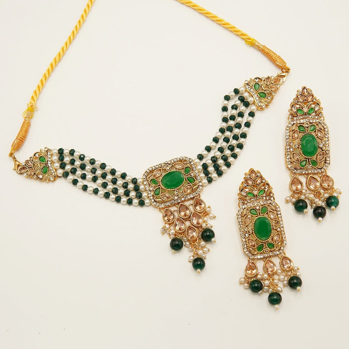 Classic Polki Choker Patti Set - tlmjewels