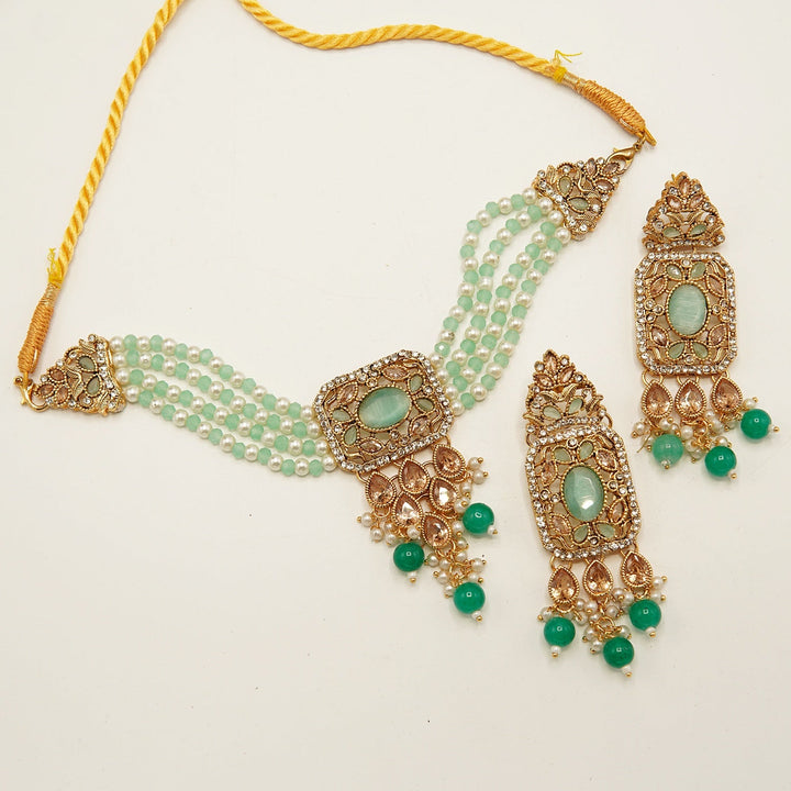 Classic Polki Choker Patti Set - tlmjewels