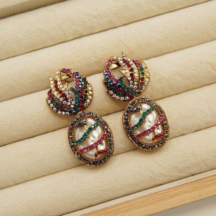 Classic Turkish Mother Of Pearl Earring - tlmjewels