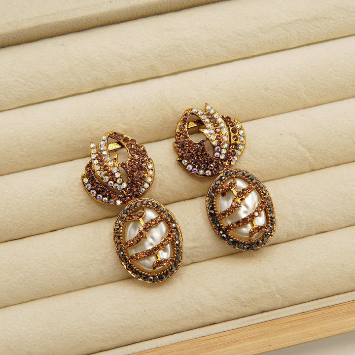 Classic Turkish Mother Of Pearl Earring - tlmjewels