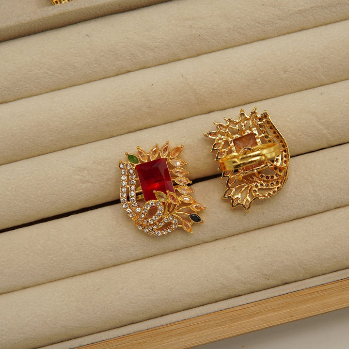 Crown Style Zircones Ring - tlmjewels