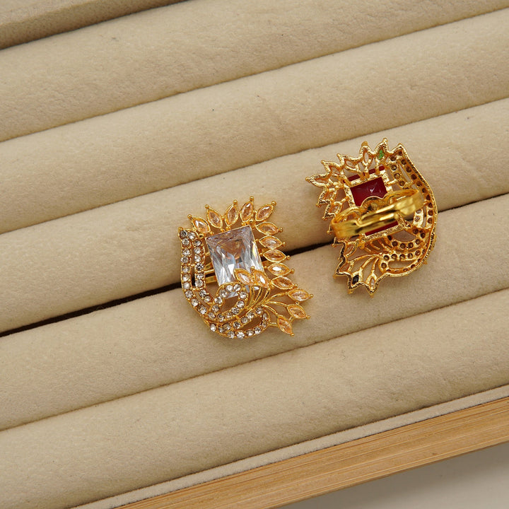 Crown Style Zircones Ring - tlmjewels