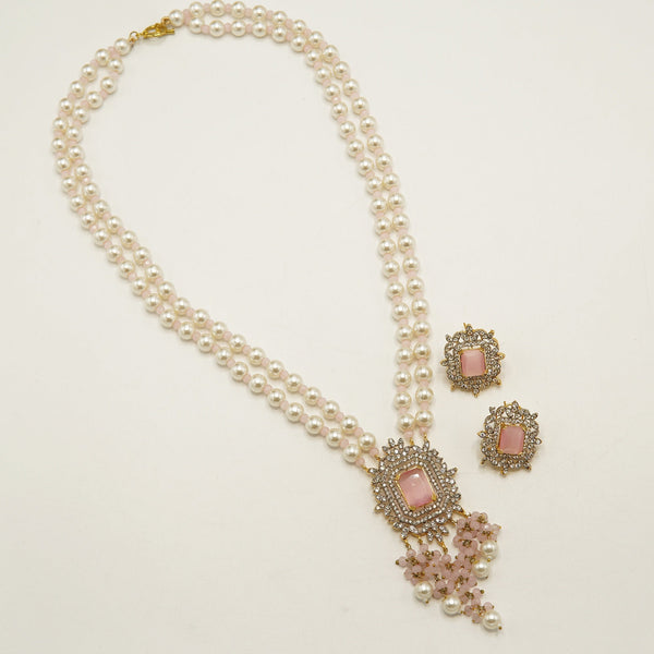 Cubic Zirconia Diamond Mala Set - tlmjewels