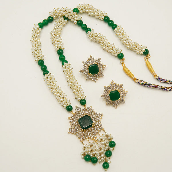 Cut Zirconia Daimond Mala Sets - tlmjewels