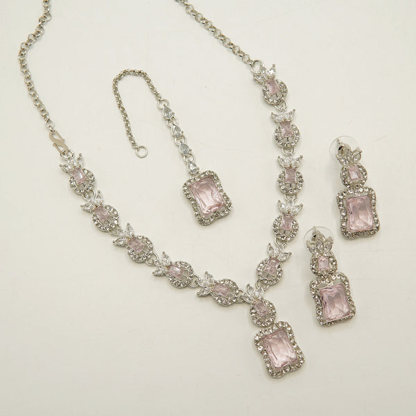 Daimond Zircones Mini Necklace Set - tlmjewels