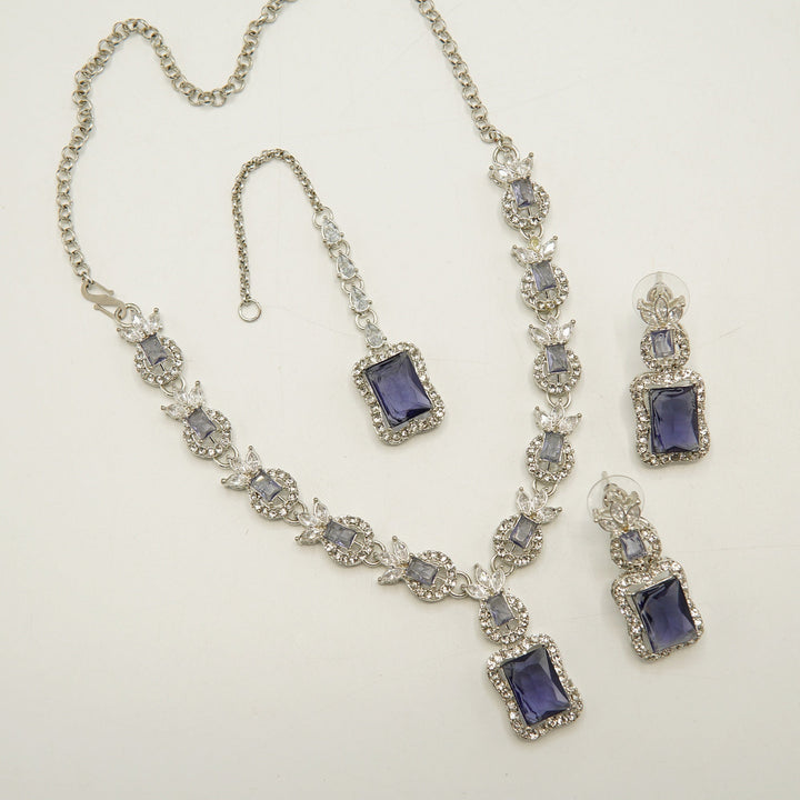 Daimond Zircones Mini Necklace Set - tlmjewels