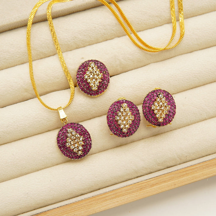 Diamond Cut Colored Combo Set - tlmjewels
