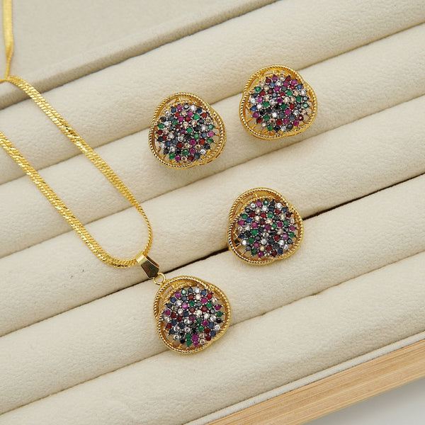Diamond Cut Jarao Combo Set - tlmjewels