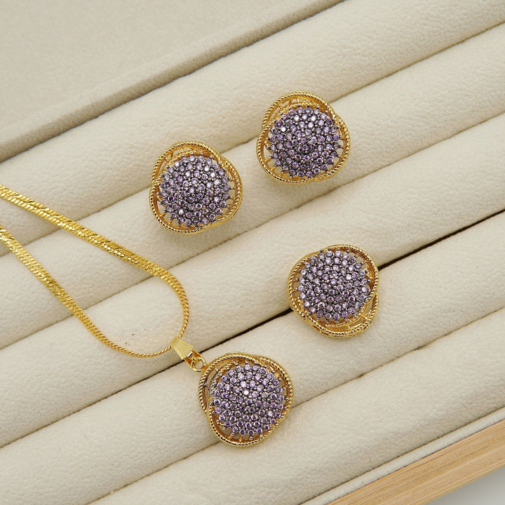 Diamond Cut Jarao Combo Set - tlmjewels