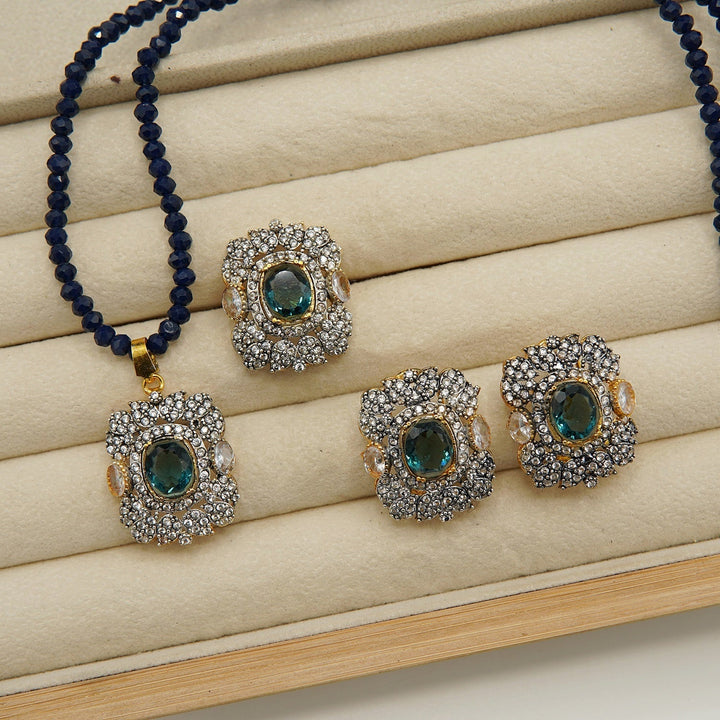 Diamonds Doublets And Zircones Combo Set - tlmjewels