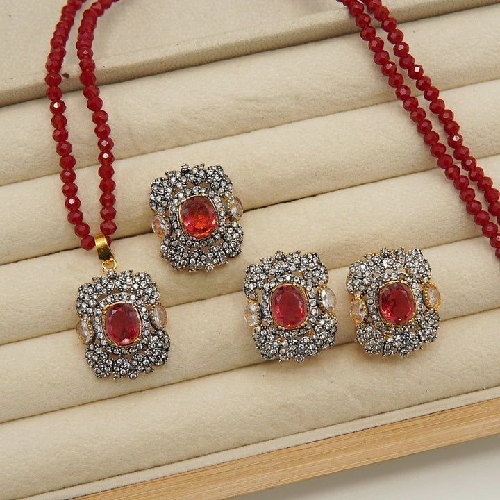 Diamonds Doublets And Zircones Combo Set - tlmjewels