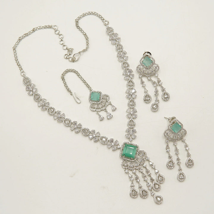 Doublet Cubic Zirconia Necklace Set - tlmjewels