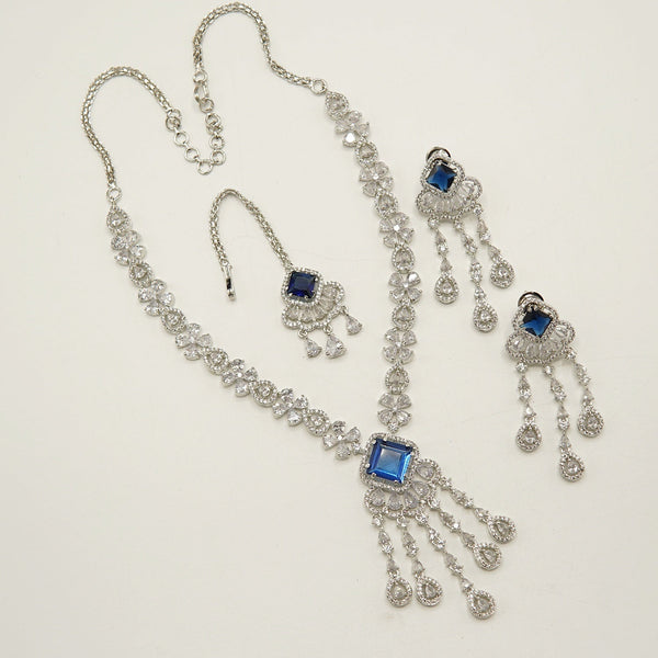 Doublet Cubic Zirconia Necklace Set - tlmjewels