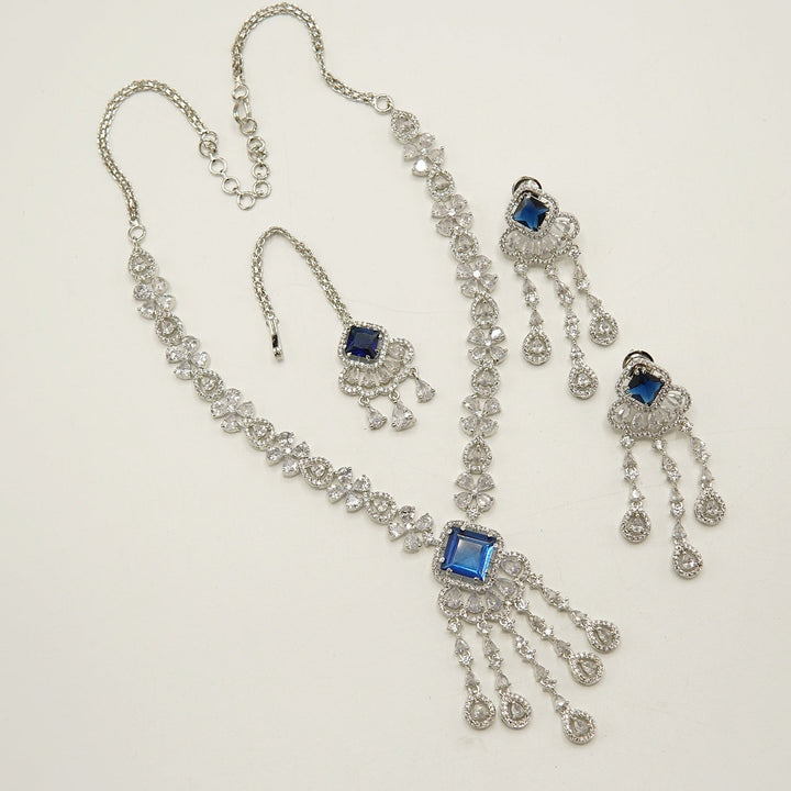 Doublet Cubic Zirconia Necklace Set - tlmjewels