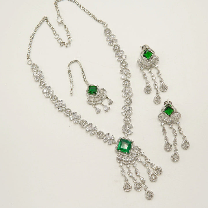 Doublet Cubic Zirconia Necklace Set - tlmjewels