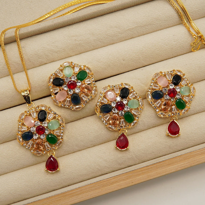 Doublets And Zircones Big Size Combo Set - tlmjewels