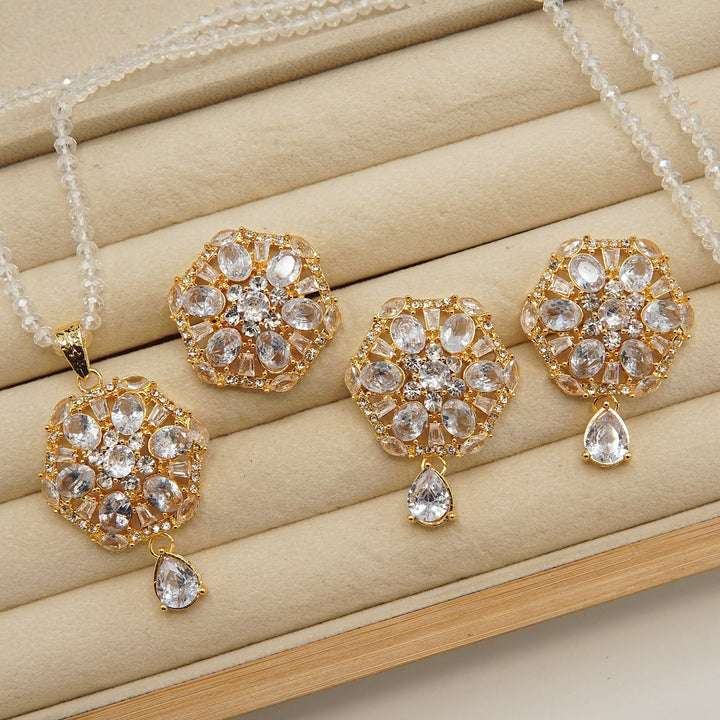 Doublets And Zircones Big Size Combo Set - tlmjewels