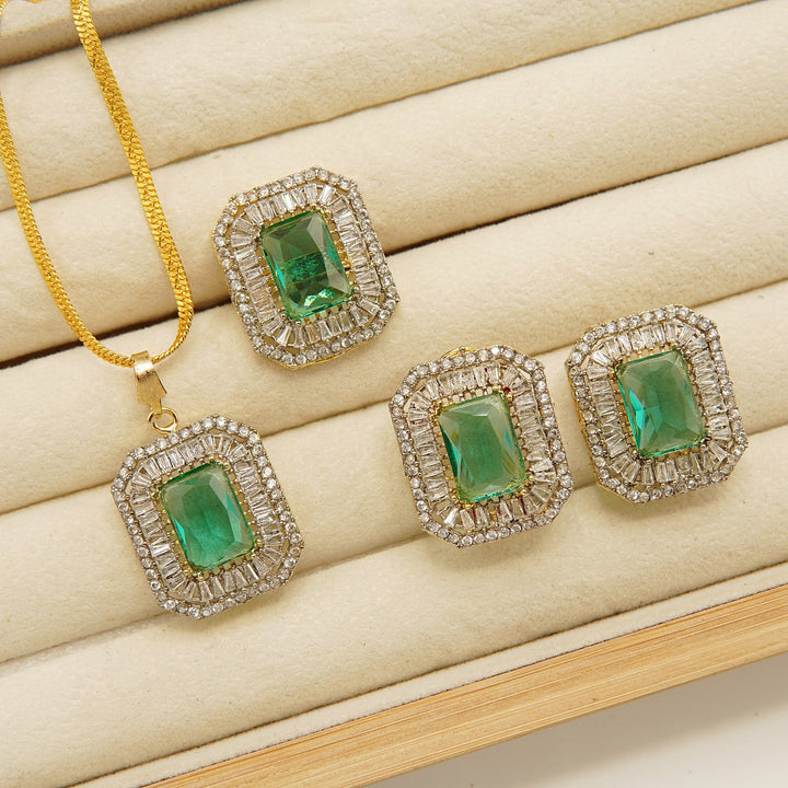 Doublets Stones Zircones Tappers Combo Set - tlmjewels