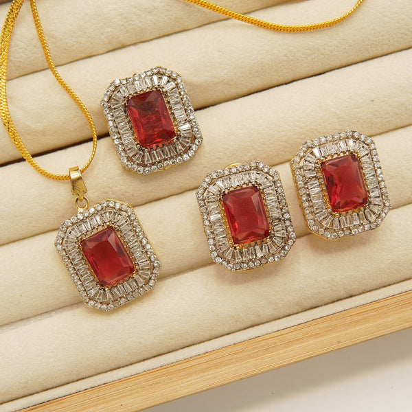 Doublets Stones Zircones Tappers Combo Set - tlmjewels
