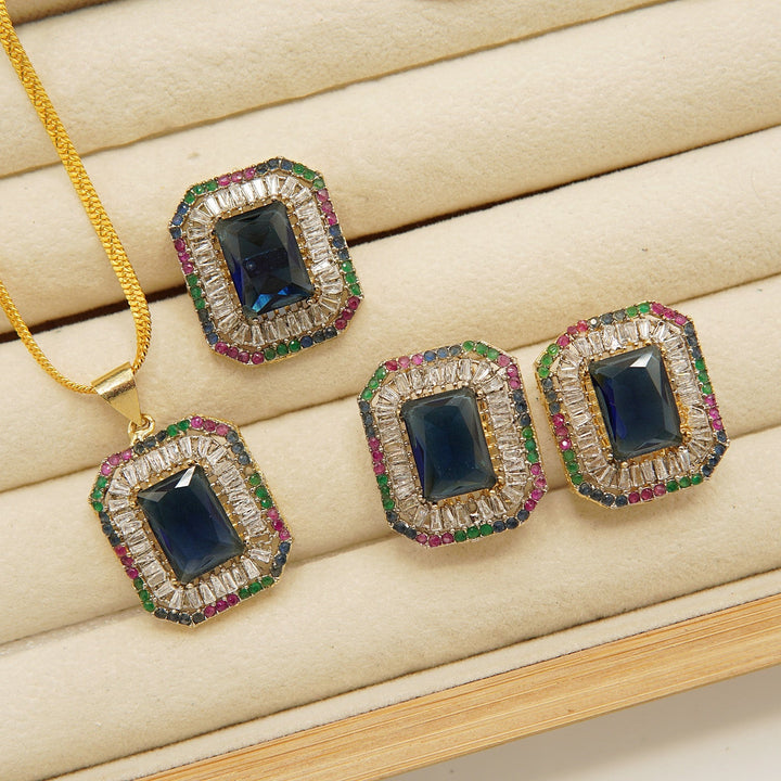 Doublets Stones Zircones Tappers Combo Set - tlmjewels