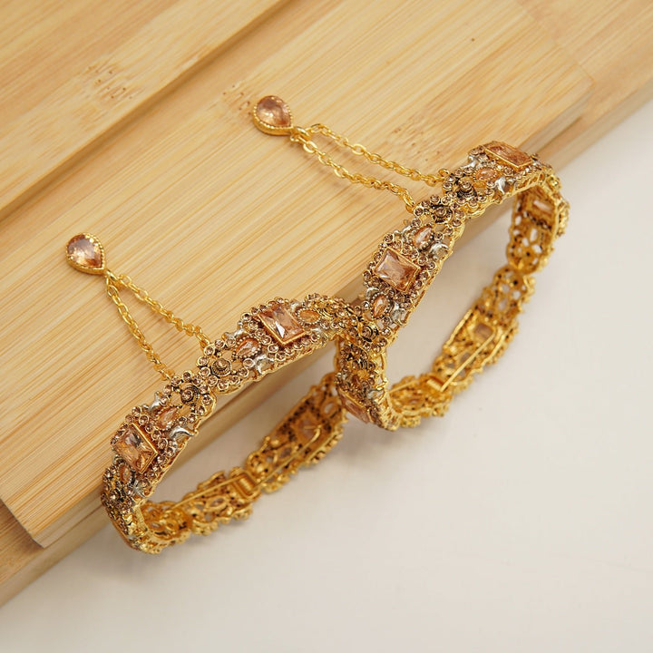 Egyptian And Copper Bangles Pair - tlmjewels