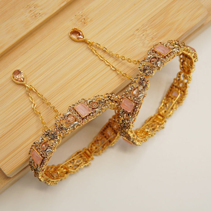 Egyptian And Copper Bangles Pair - tlmjewels