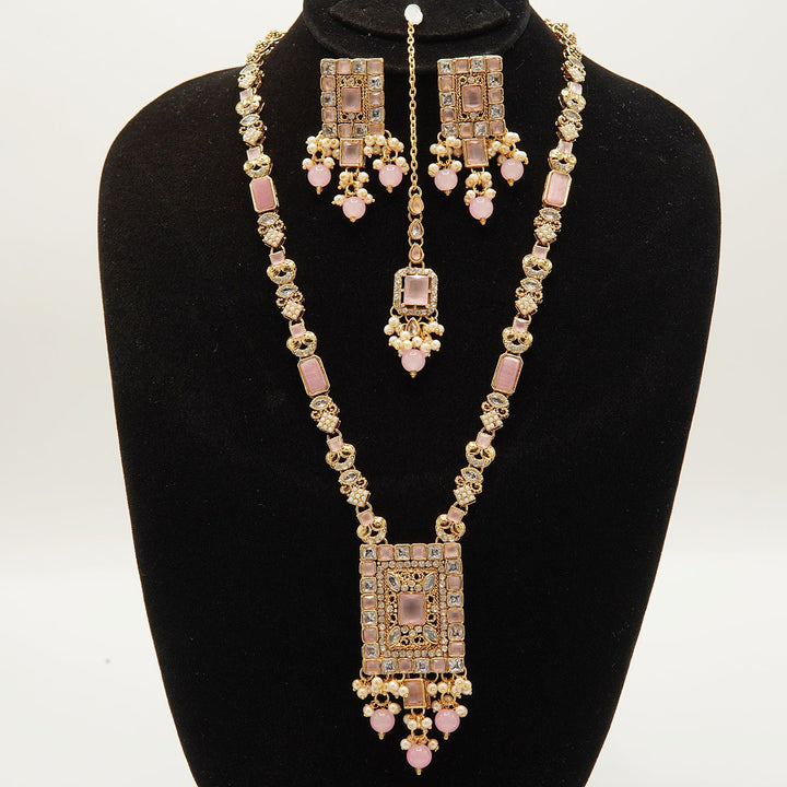 Egyptian Full Stones Long Mala Set - tlmjewels