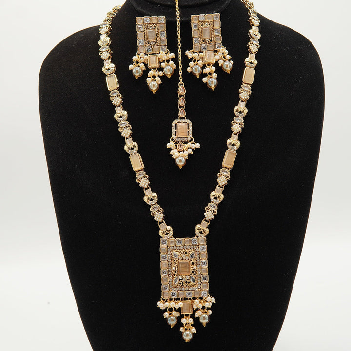 Egyptian Full Stones Long Mala Set - tlmjewels