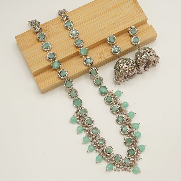 Egyptian Ghini Style Jhumkay Mala Set - tlmjewels